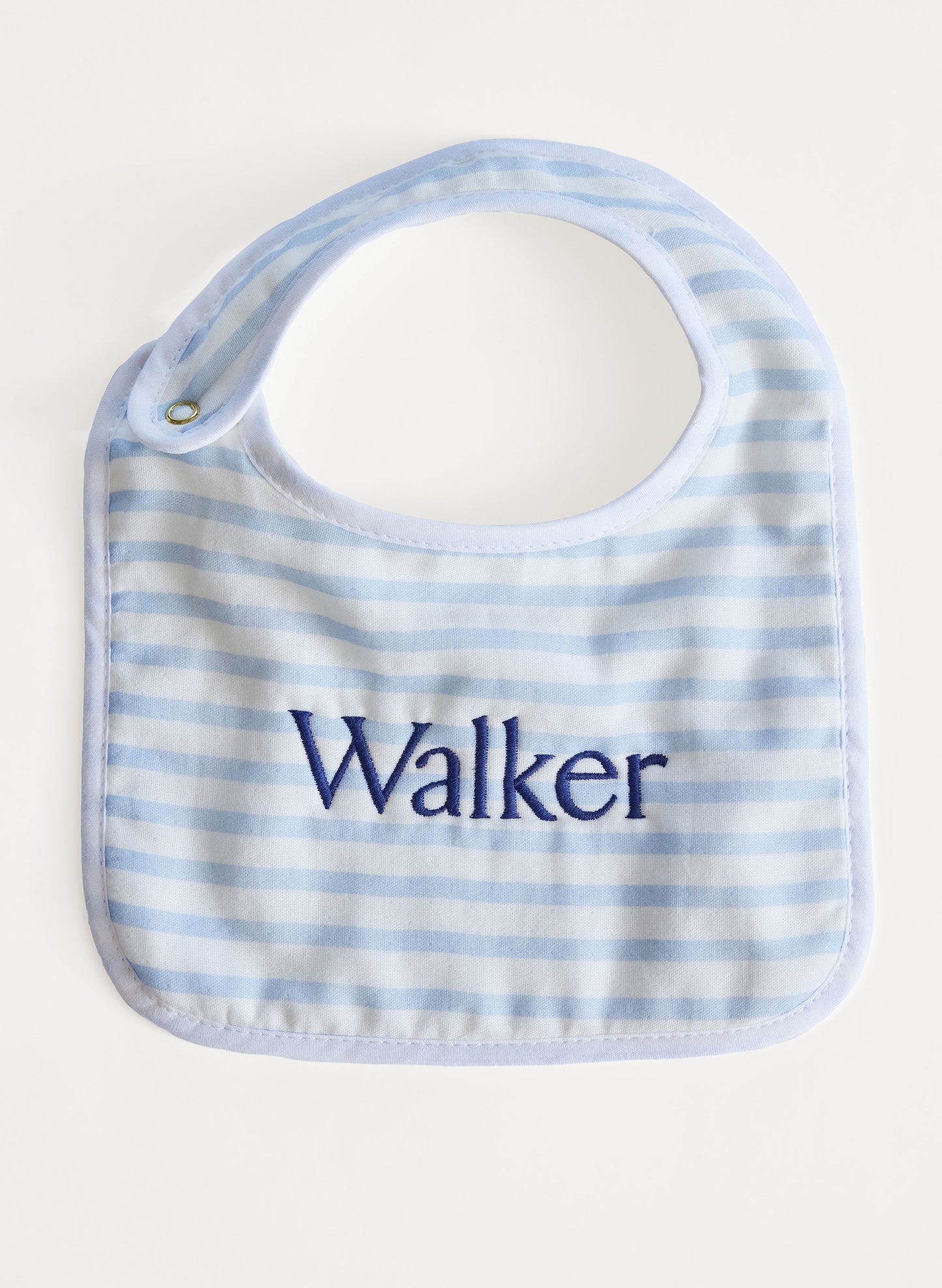 Blue & White Striped Bib