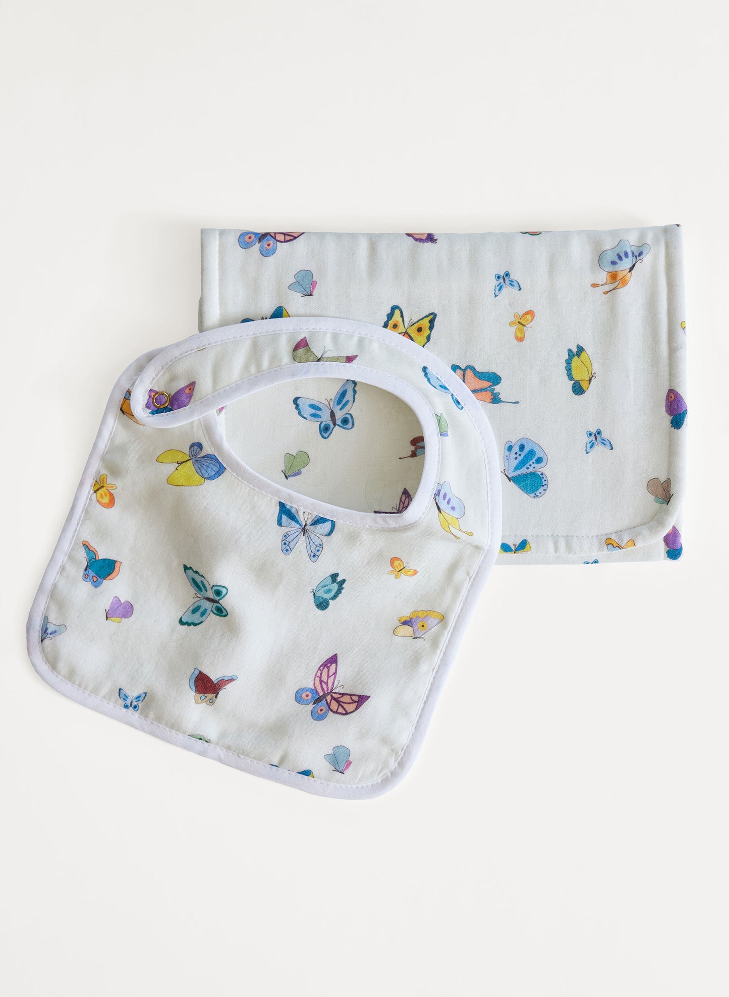 Oh Baby! Shawl Blanket, Bib & Burp Set - Madame Butterfly