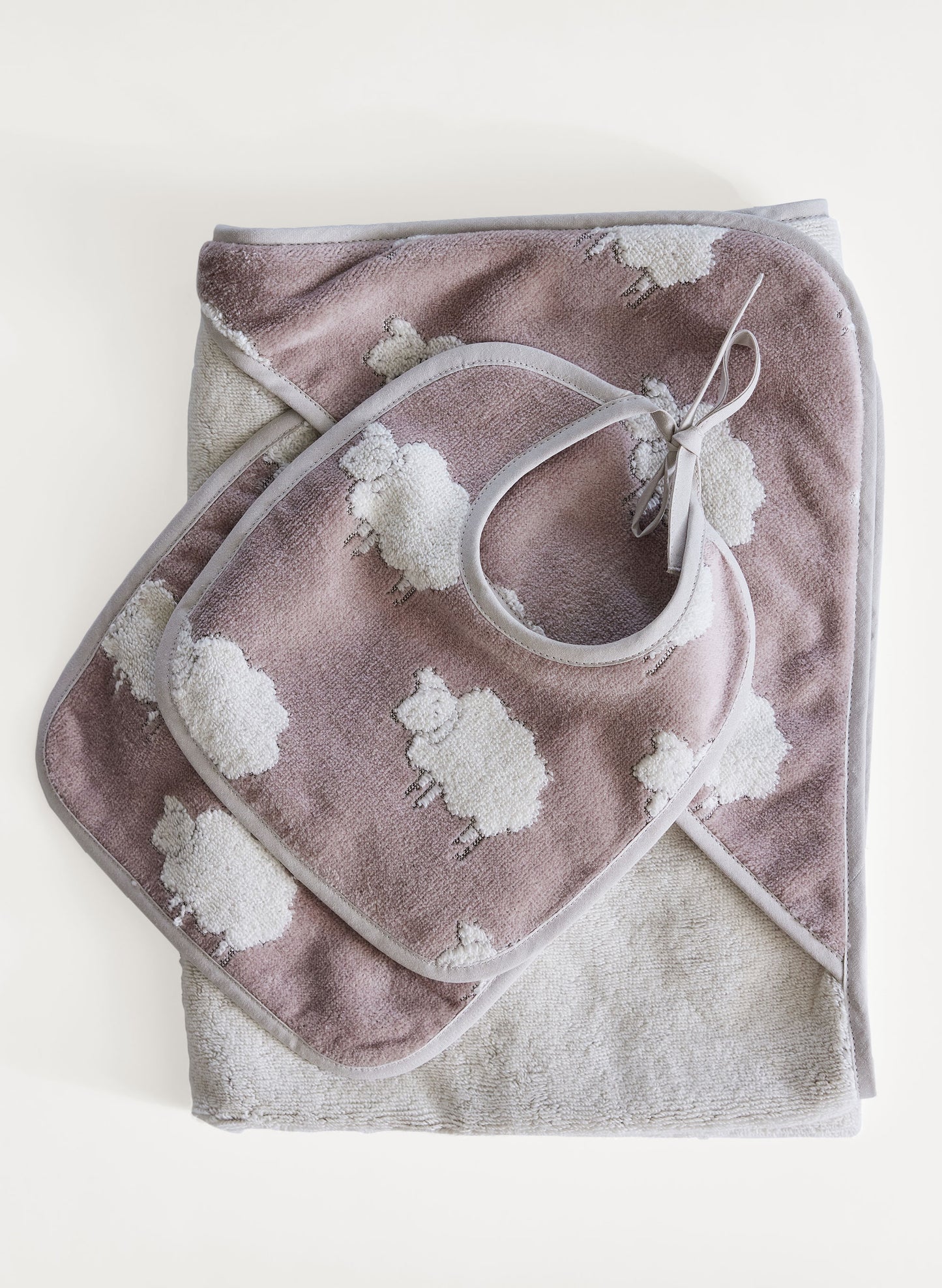 Sweet Sheep Jacquard Bath Set