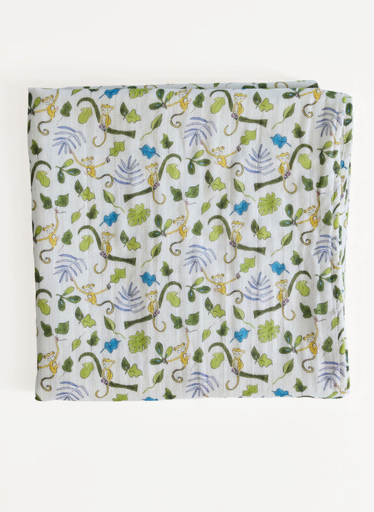 Happy Monkey Shawl Blanket