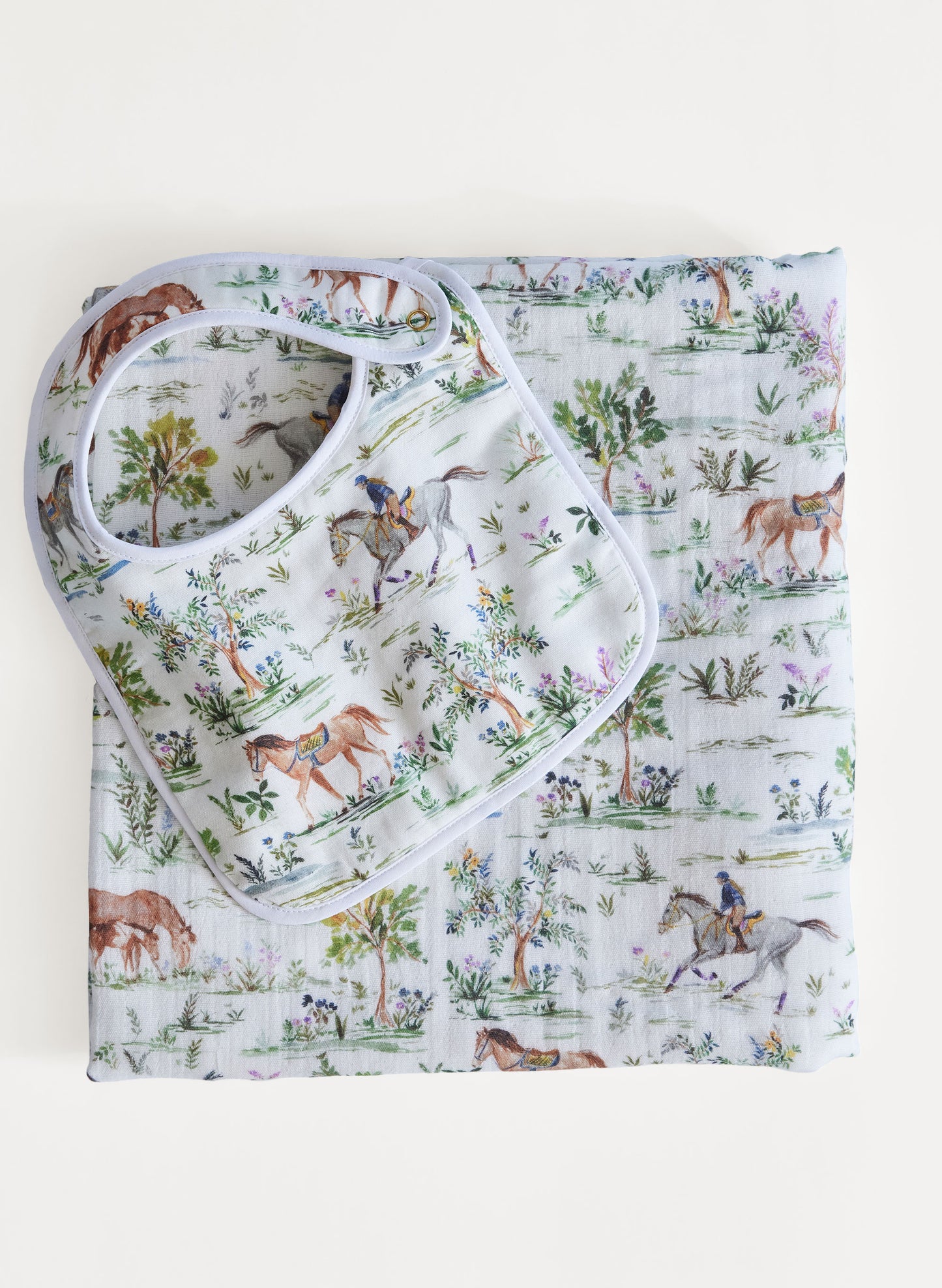 Tummytime Bib & Shawl Blanket Set - Hunter Pace