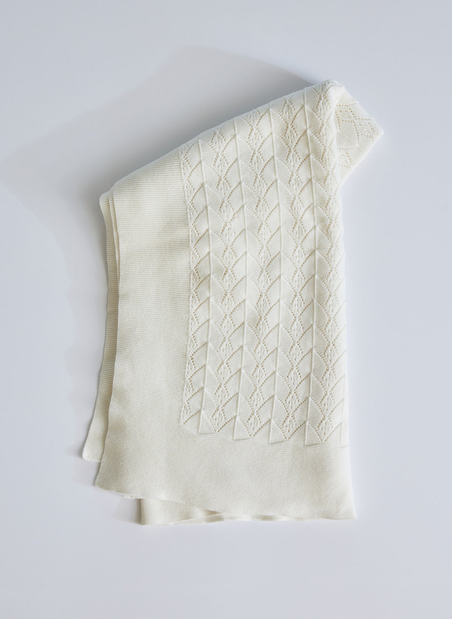 Ivory Wander Lace Blanket