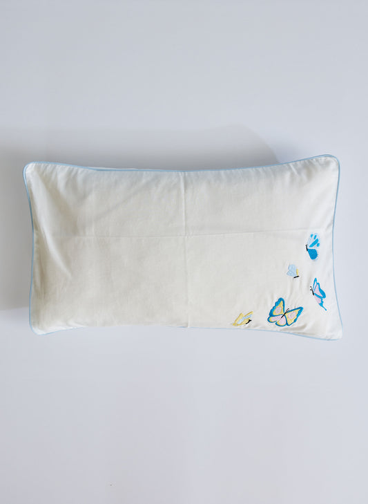 Embroidered Butterfly Toddler Pillow Case