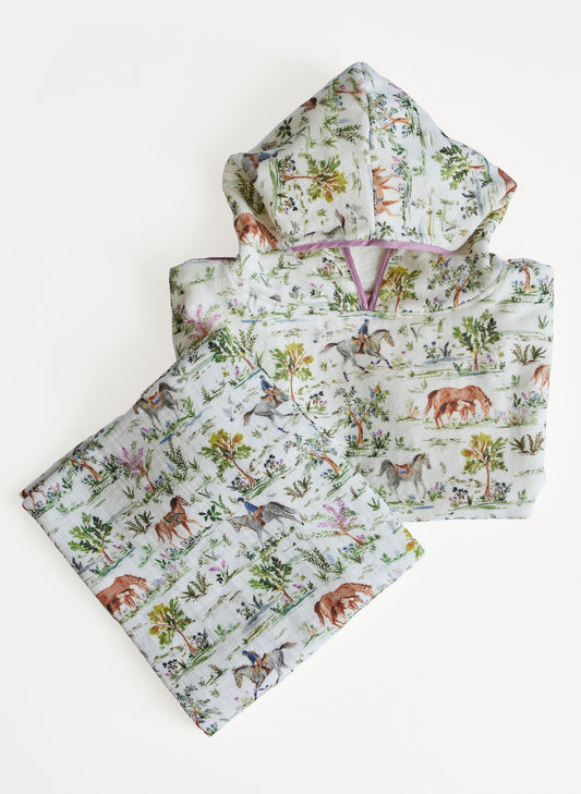 Hunter Pace Poncho and Shawl Blanket Set