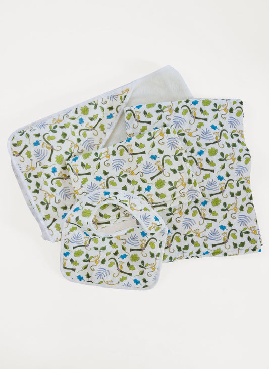 Happy Monkey Bundle with Bath Towel