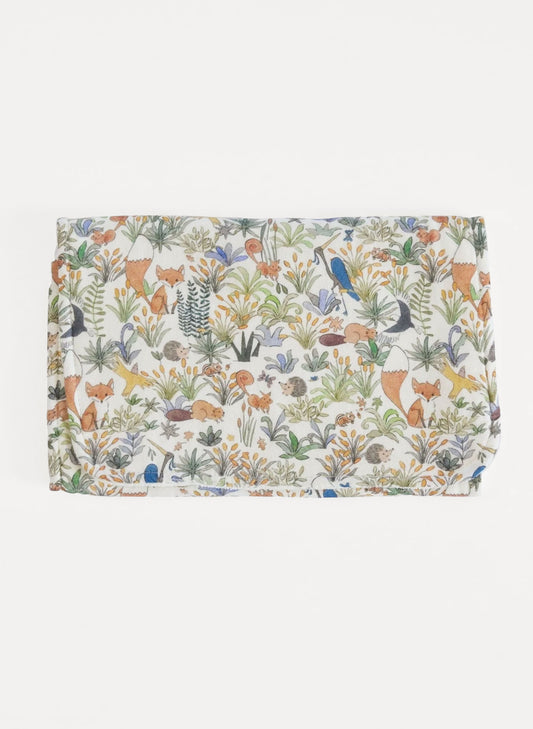 Foxy Forest Burp Cloth