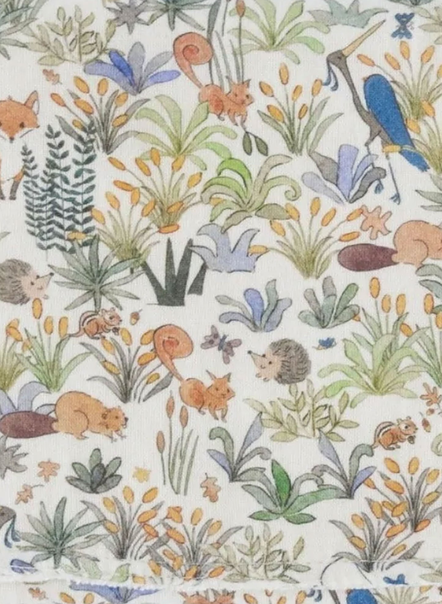 Foxy Forest Burp Cloth