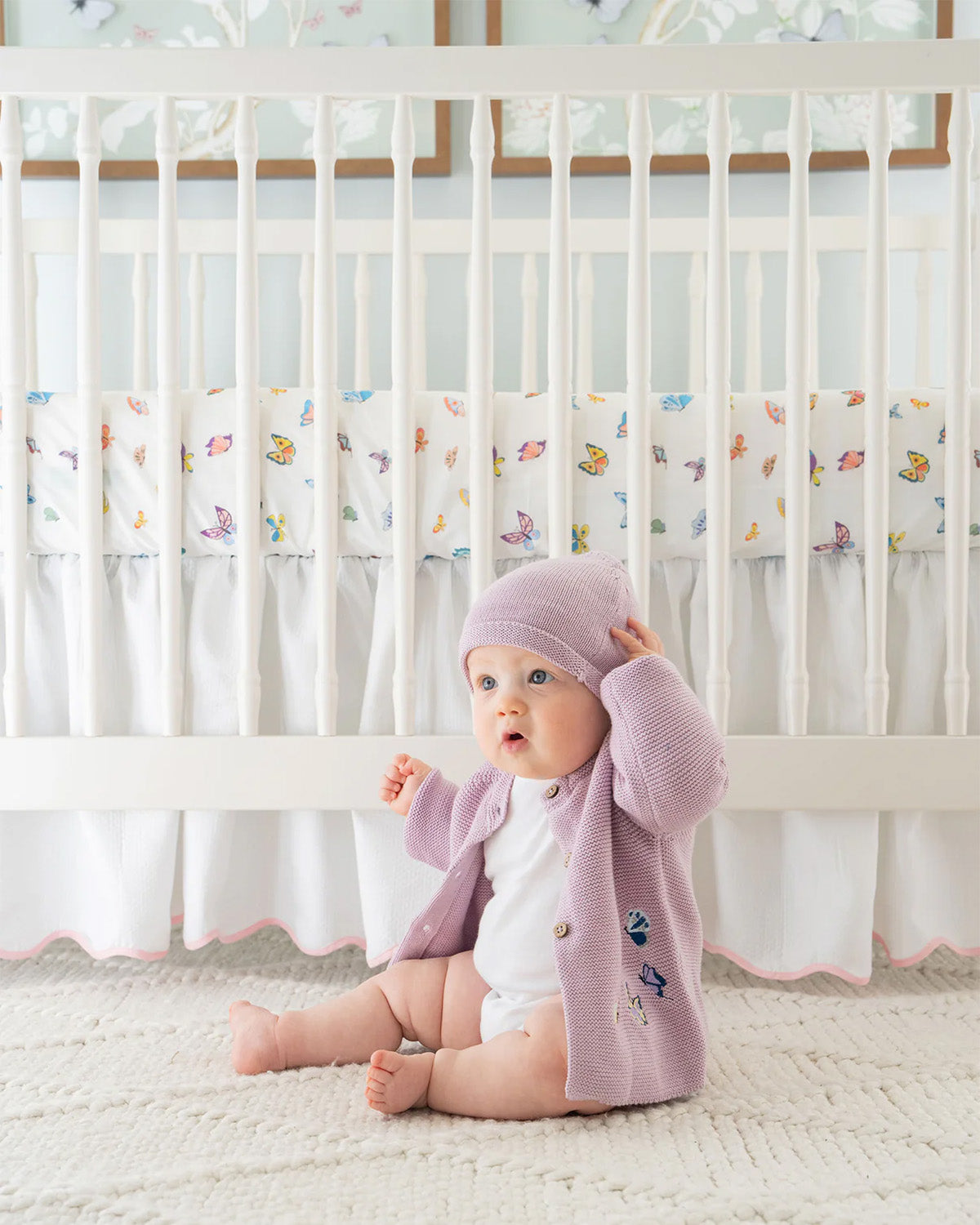 Embroidered Butterfly Knit Cardigan