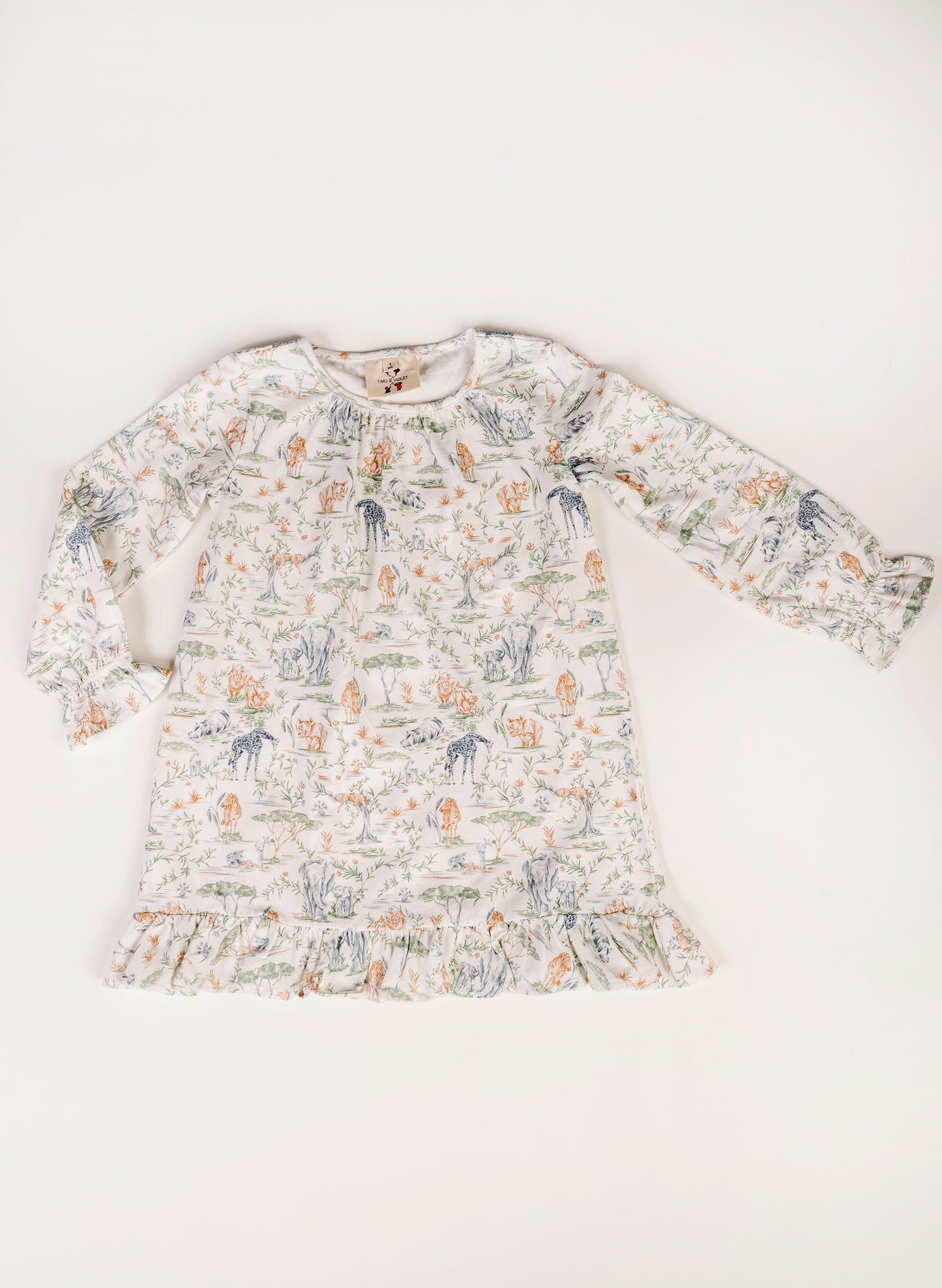 The Sunday Morning Loungewear Dress - Sweet Safari