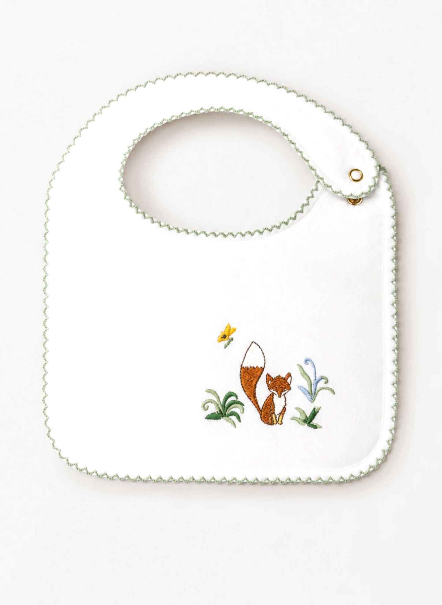 Classic Bib - Embroidered Fox