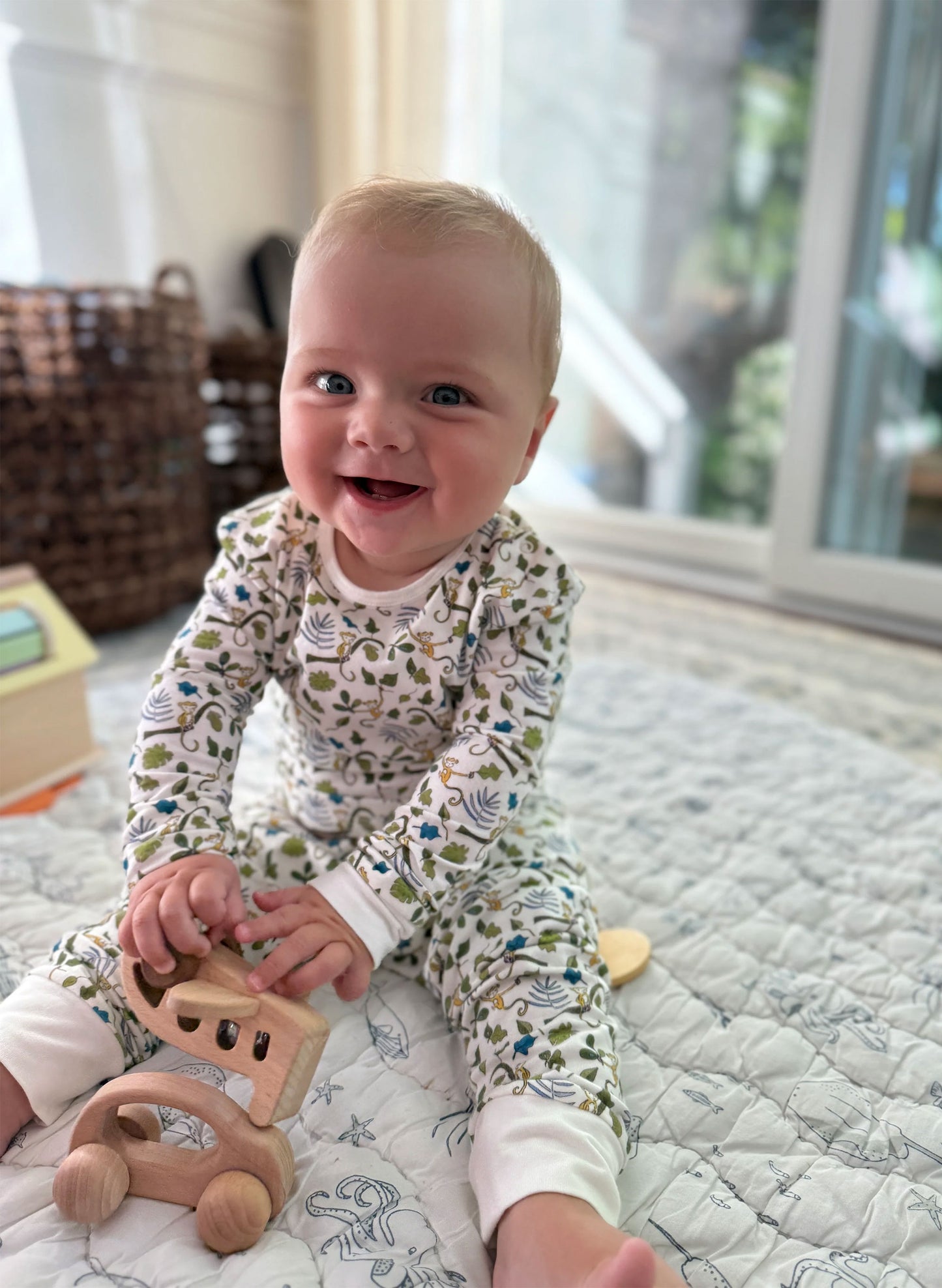 Two Piece Pajamas - Happy Monkey