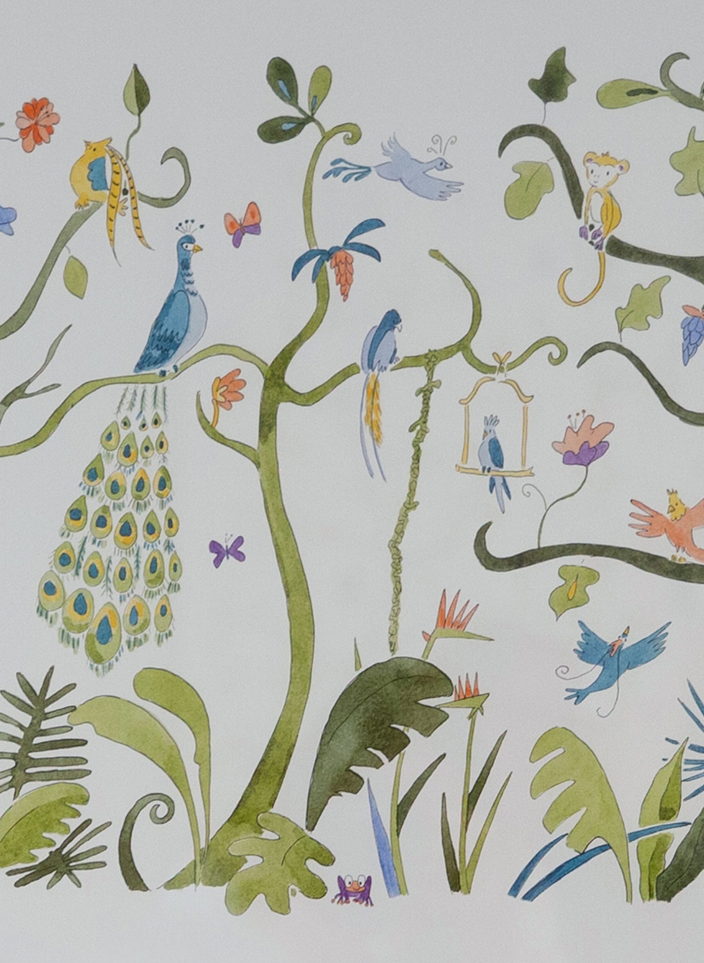 Art Print - Tropical Chinoiserie - Unframed