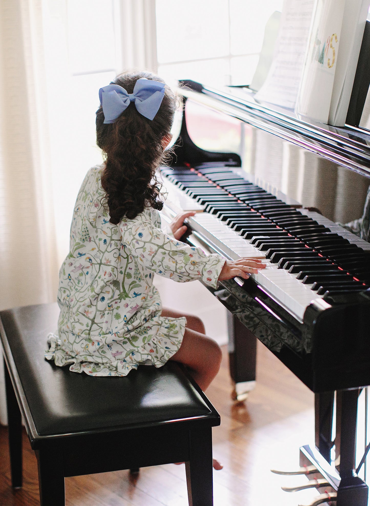 The Sunday Morning Loungewear Dress - Tropical Garden