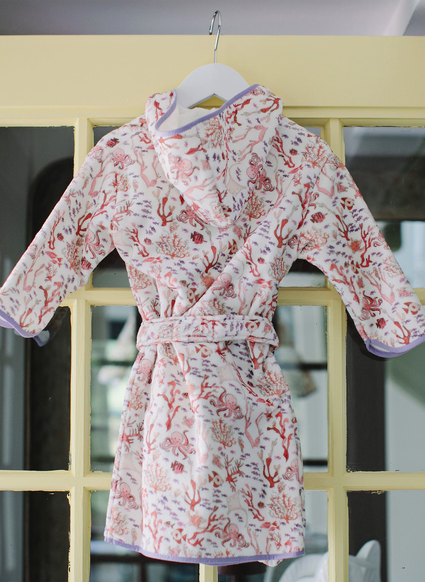 Rosy Coral Reef Bathrobe