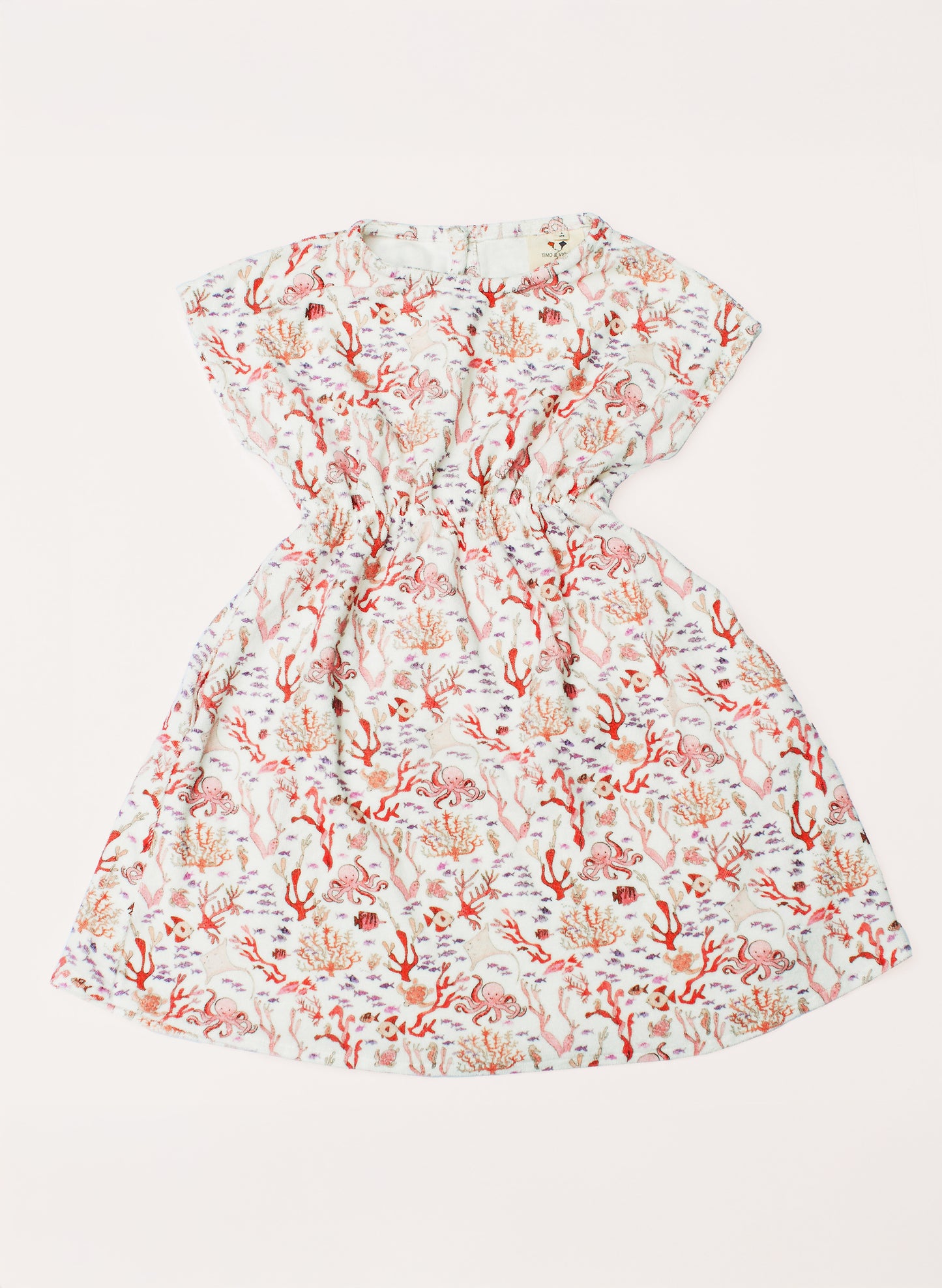 The Delphine Dress - Rosy Coral Reef