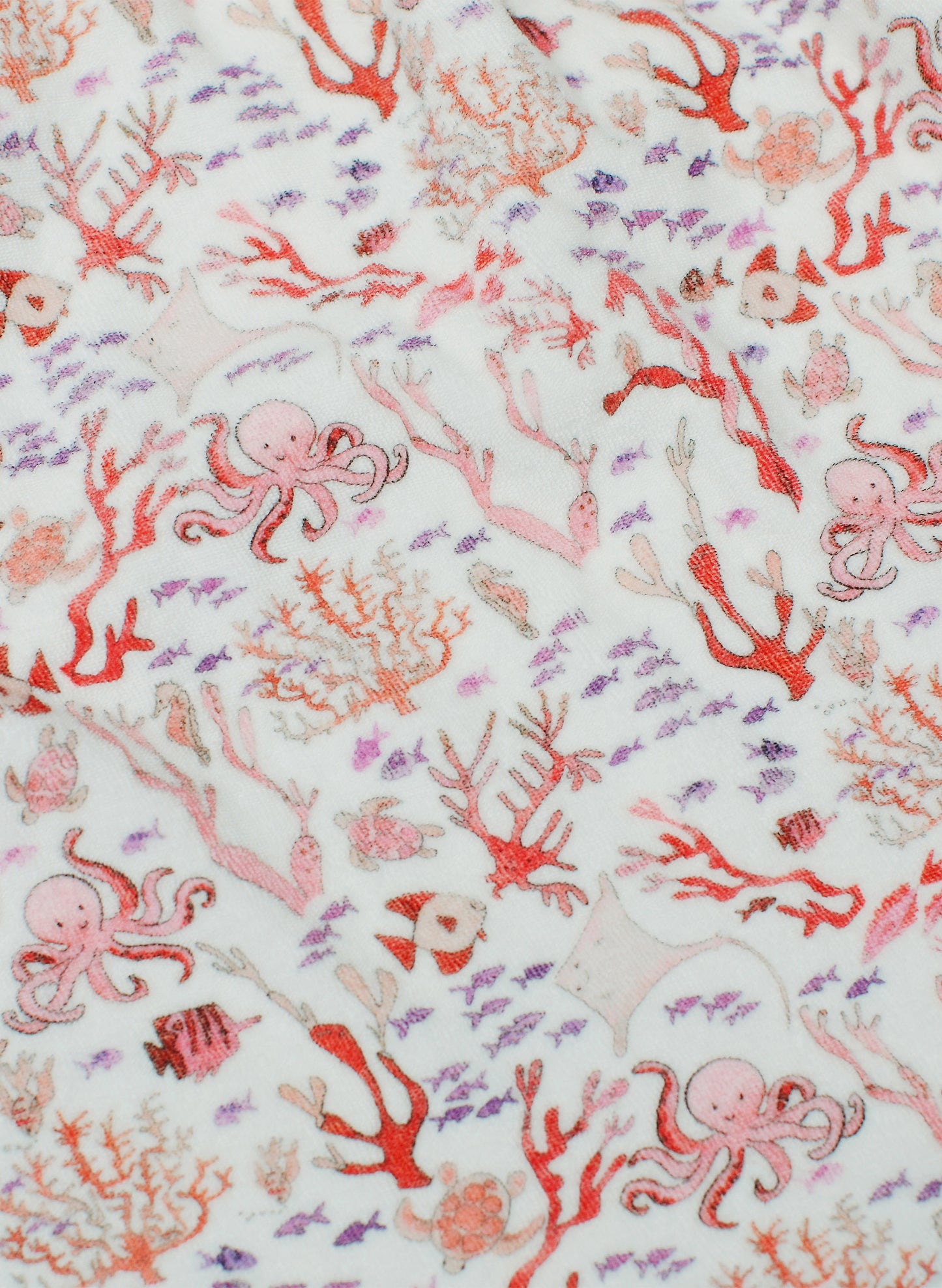 Rosy Coral Reef Bathrobe