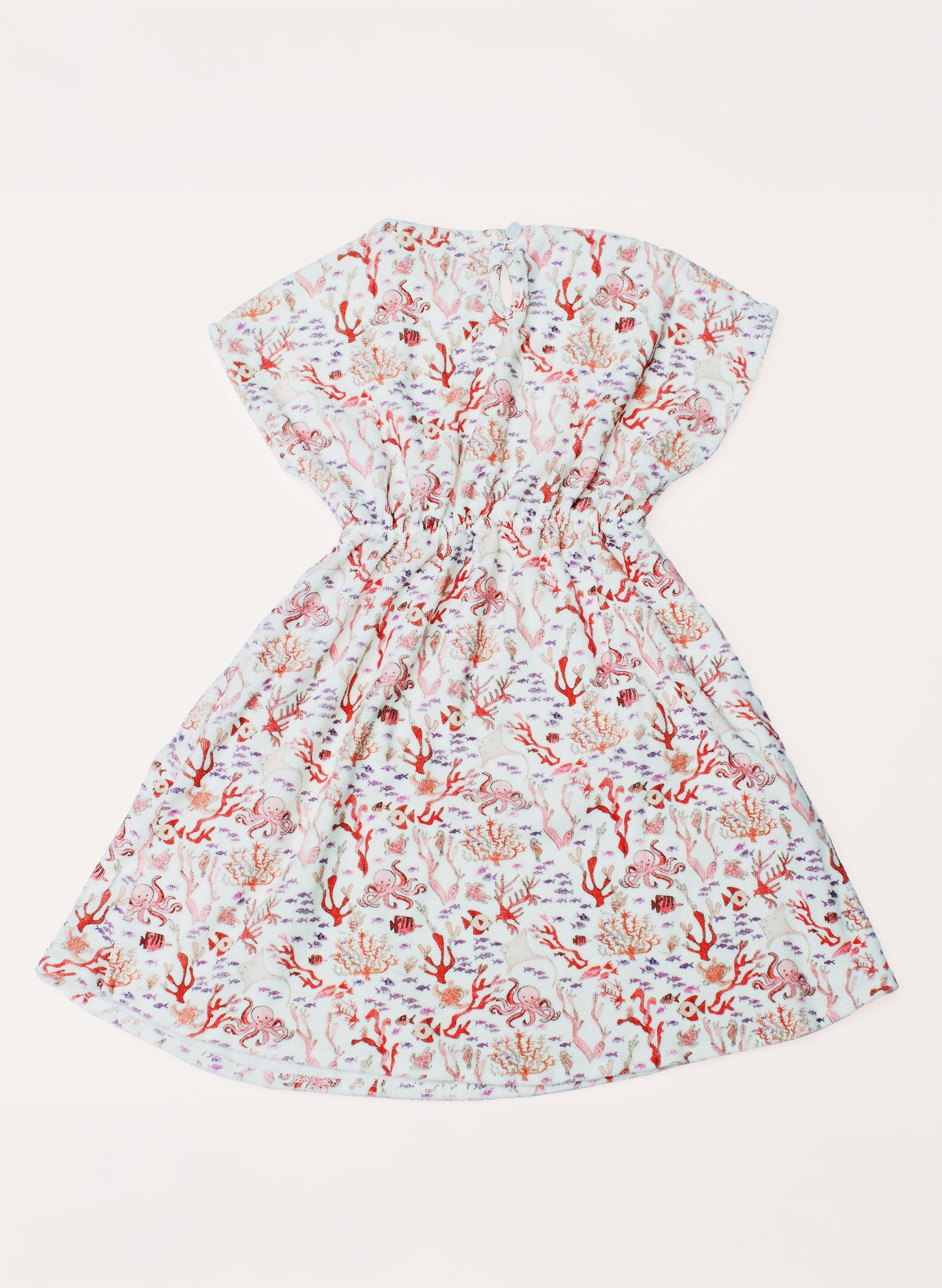 The Delphine Dress - Rosy Coral Reef