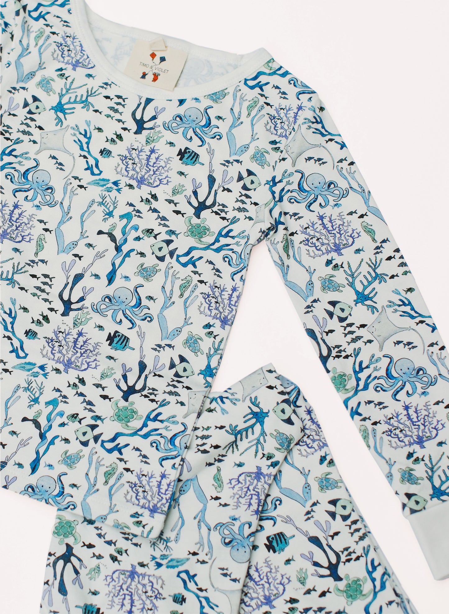 The Two Piece Pajamas-Coral Reef