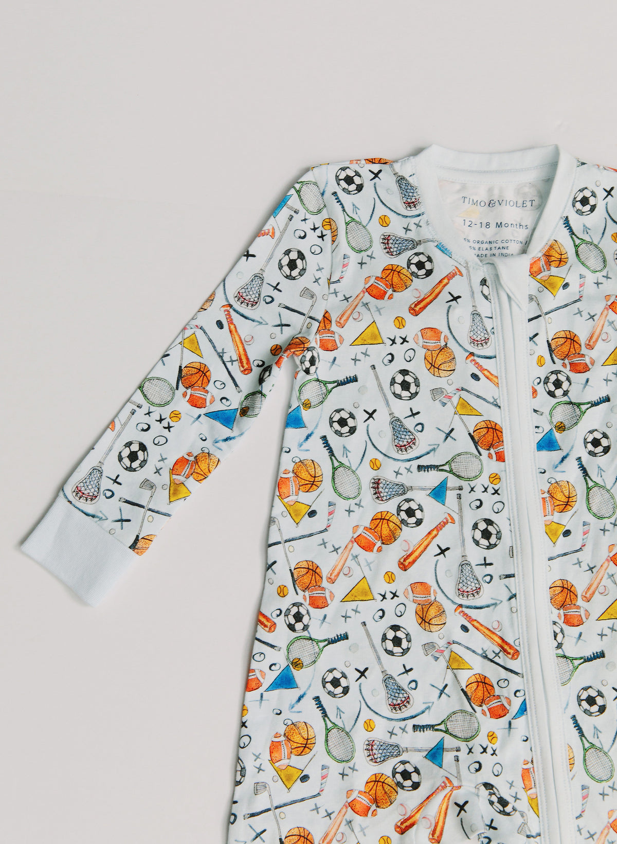 Baby Organic Cotton Zippered One-Piece