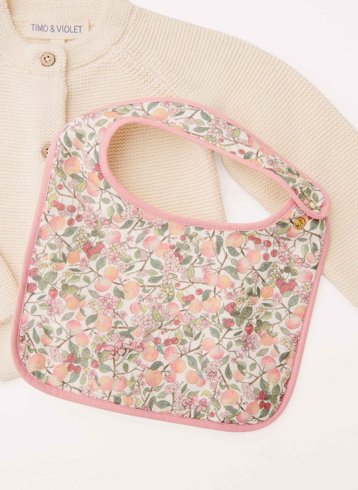 Baby Bib and Cardigan Gift Set