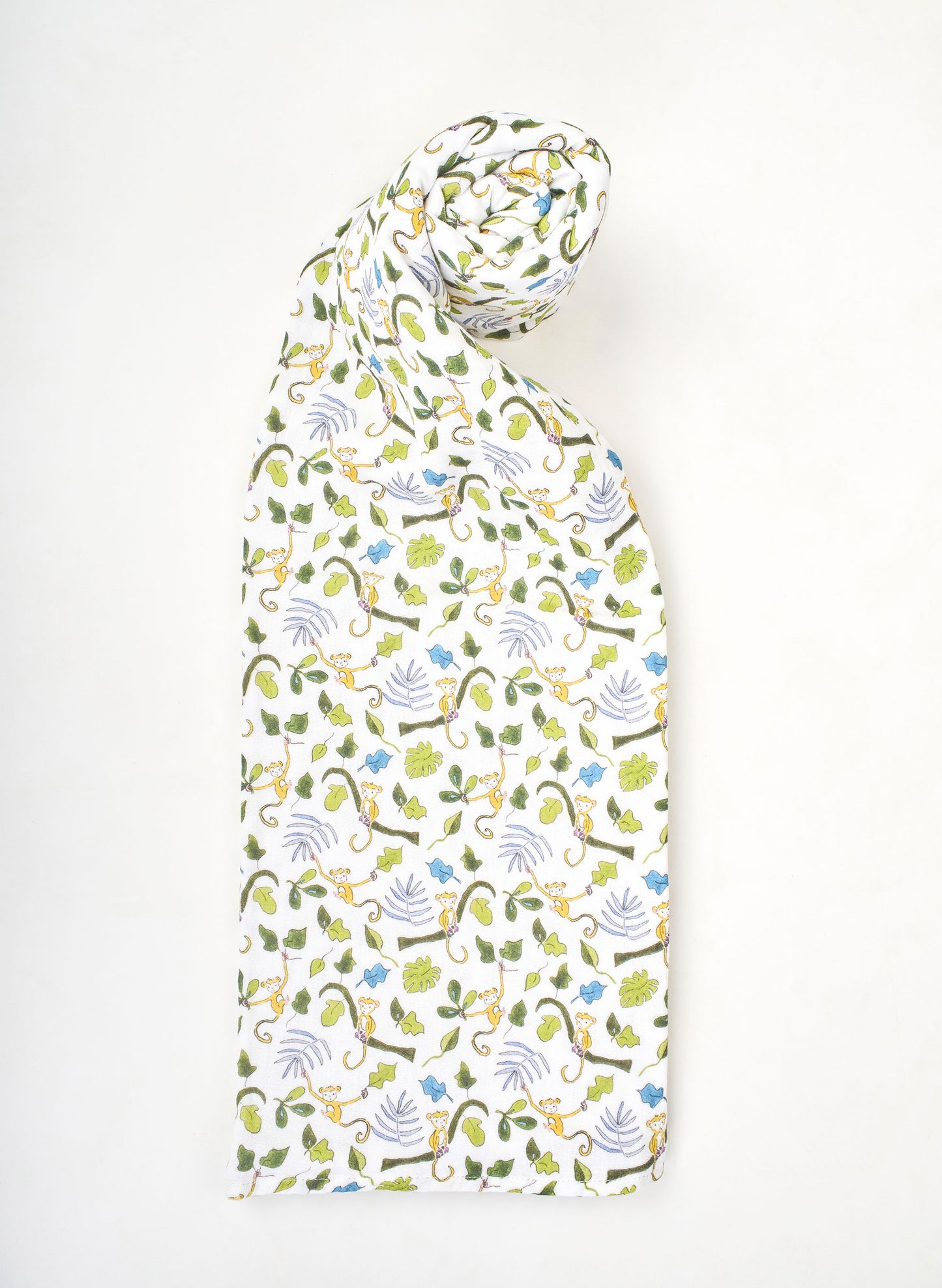 Baby Bib & Shawl Blanket Set - Happy Monkey