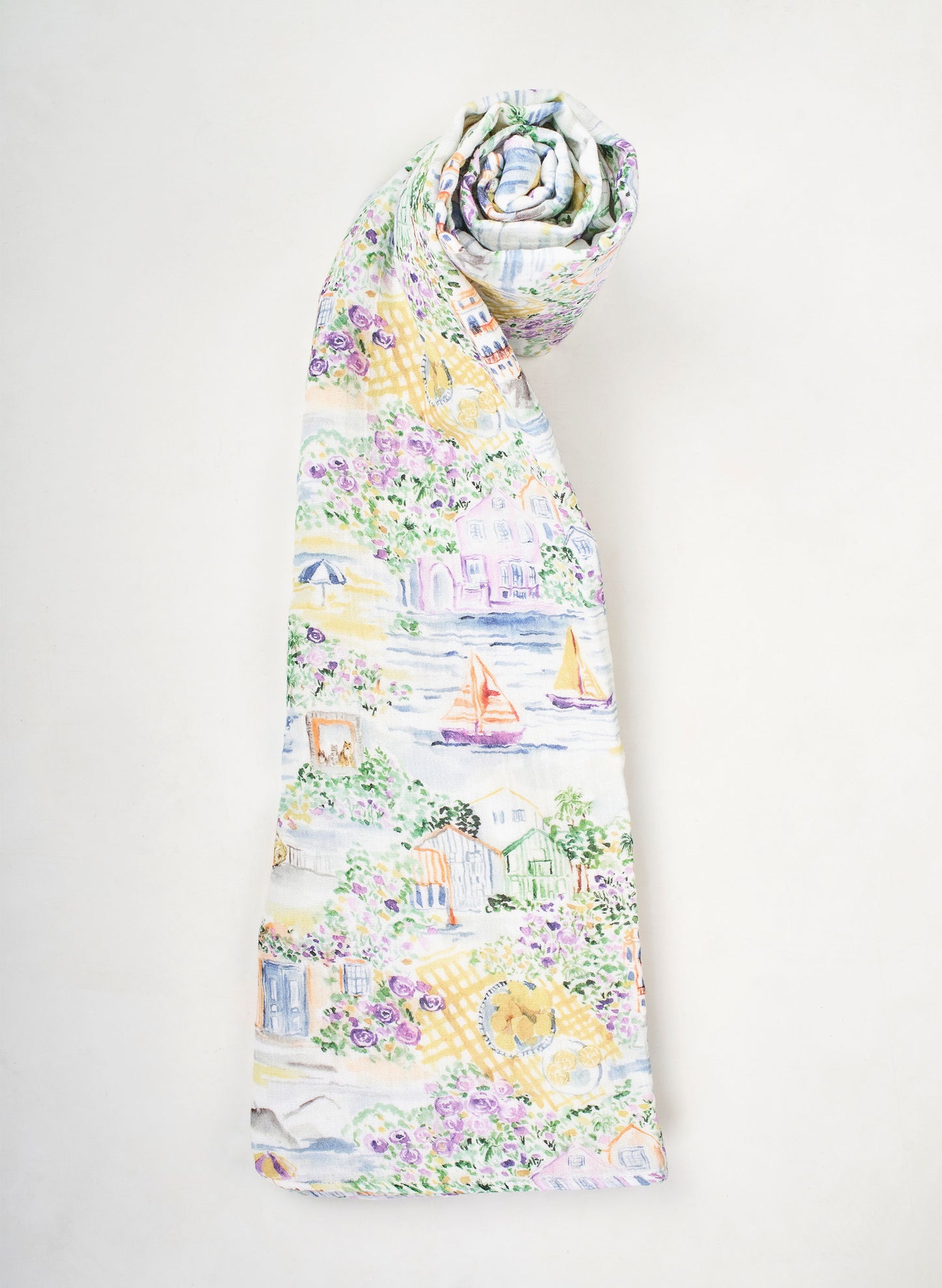 Tummytime Bib & Shawl Blanket Set - Limoncello