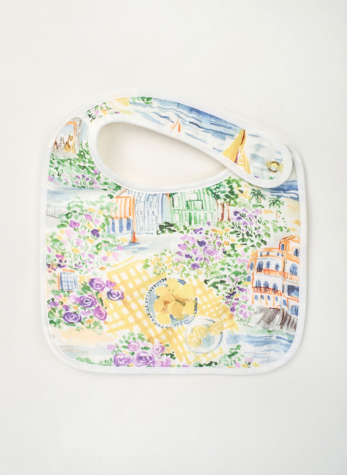 Tummytime Bib & Shawl Blanket Set - Limoncello