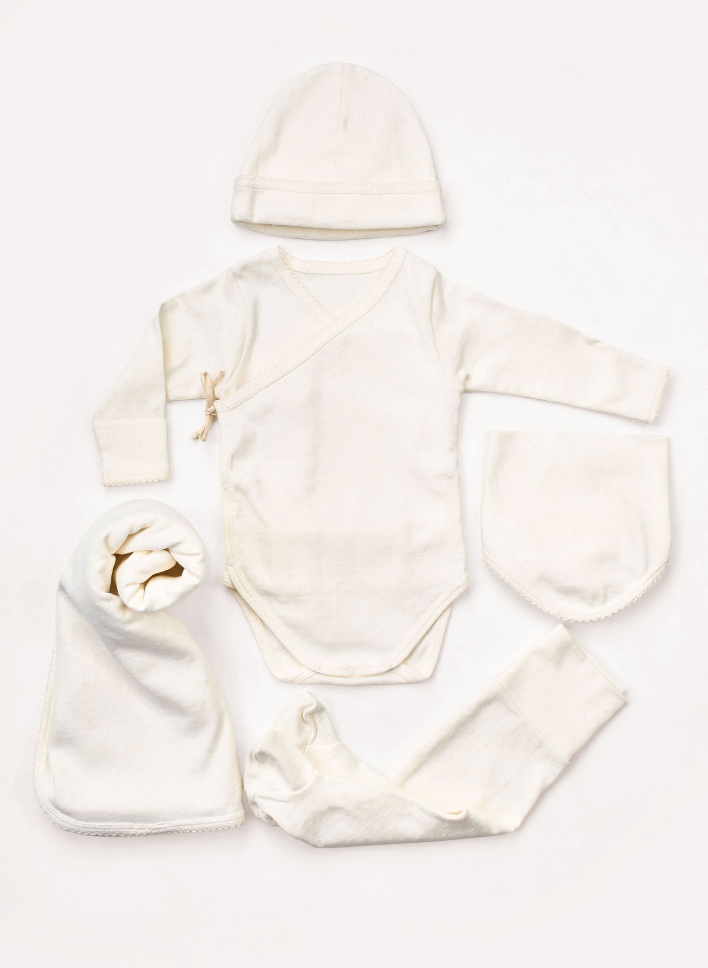 Welcome Baby Pointelle 5 Piece Set