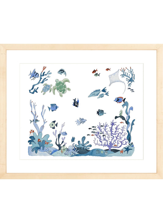 Art Print - Under the Sea - Framed
