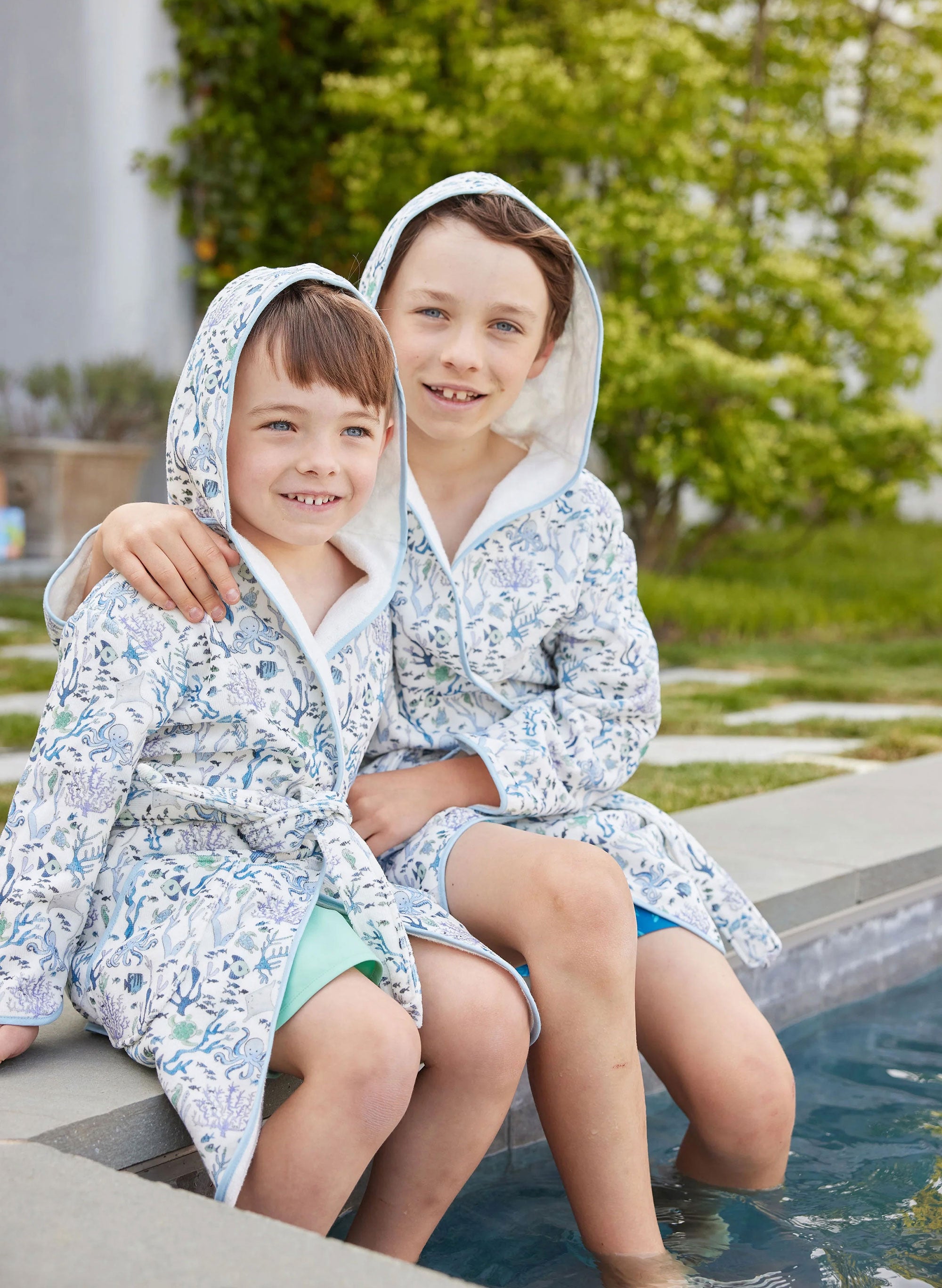Greenwich Bathrobe - Coral Reef