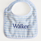 Blue & White Striped Bib
