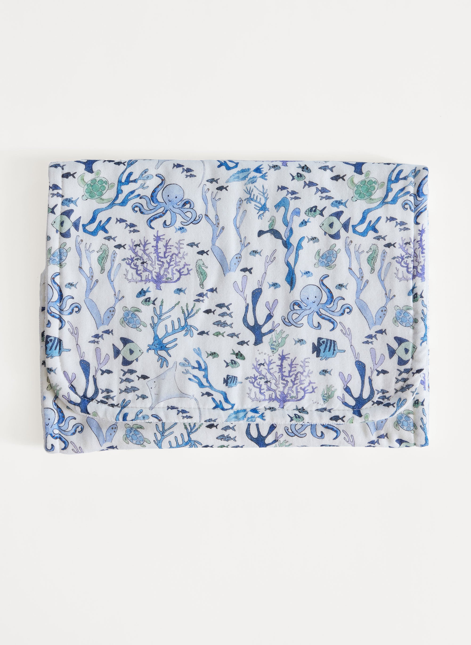 Organic Burp Cloth - Coral Reef