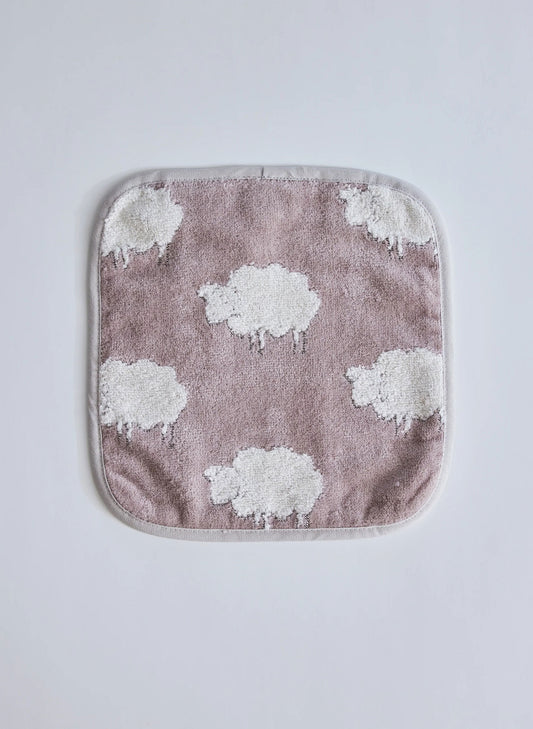 Sweet Sheep Jacquard Wash Cloth