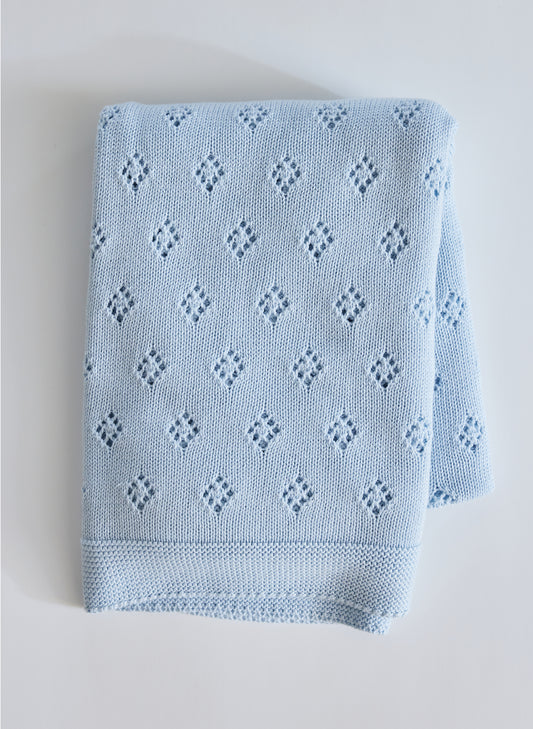 The Wander Baby Blanket - Blue