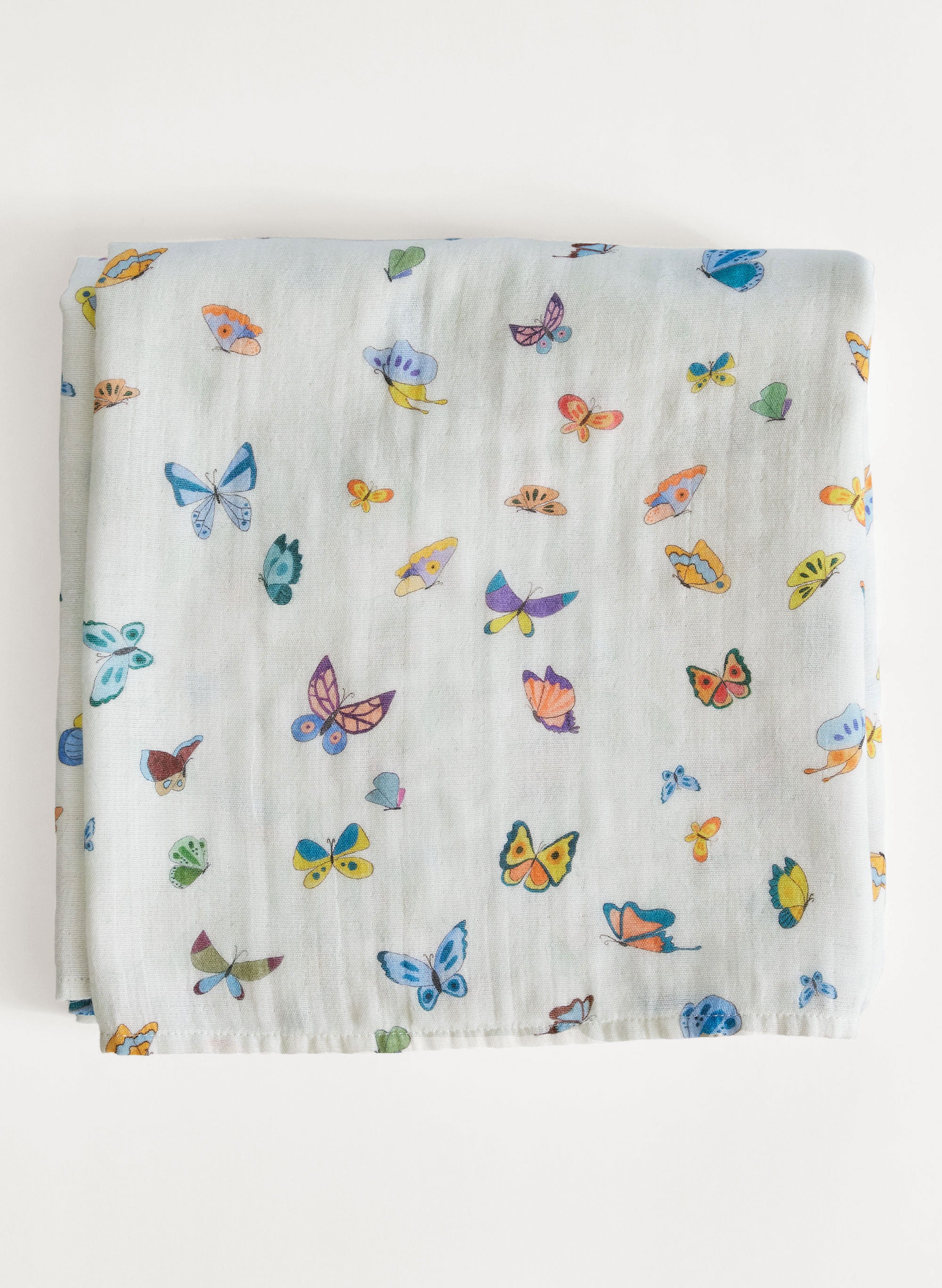 Organic Cotton Shawl Blanket - Madame Butterfly