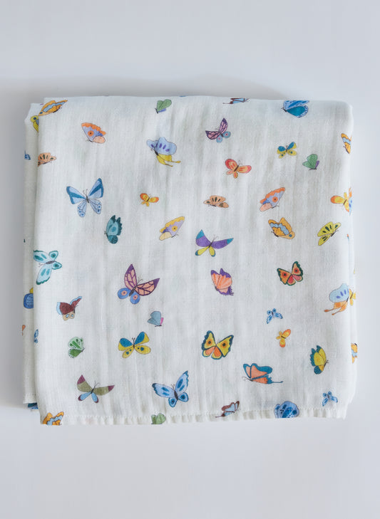 Madame Butterfly Shawl Blanket