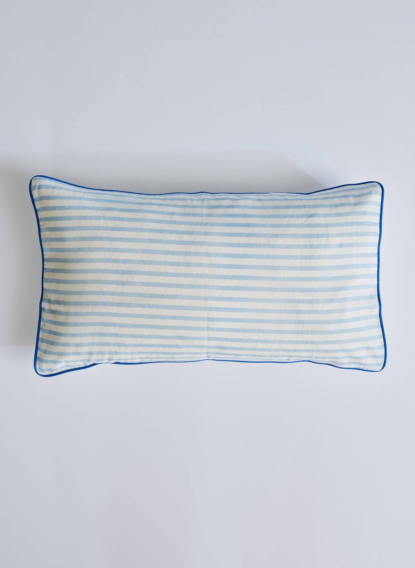 Blue & White Striped Toddler Pillow Case