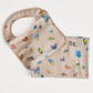 Blush Peach Madame Butterfly Bib and Burp Set
