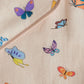 Blush Peach Madame Butterfly Bib and Burp Set