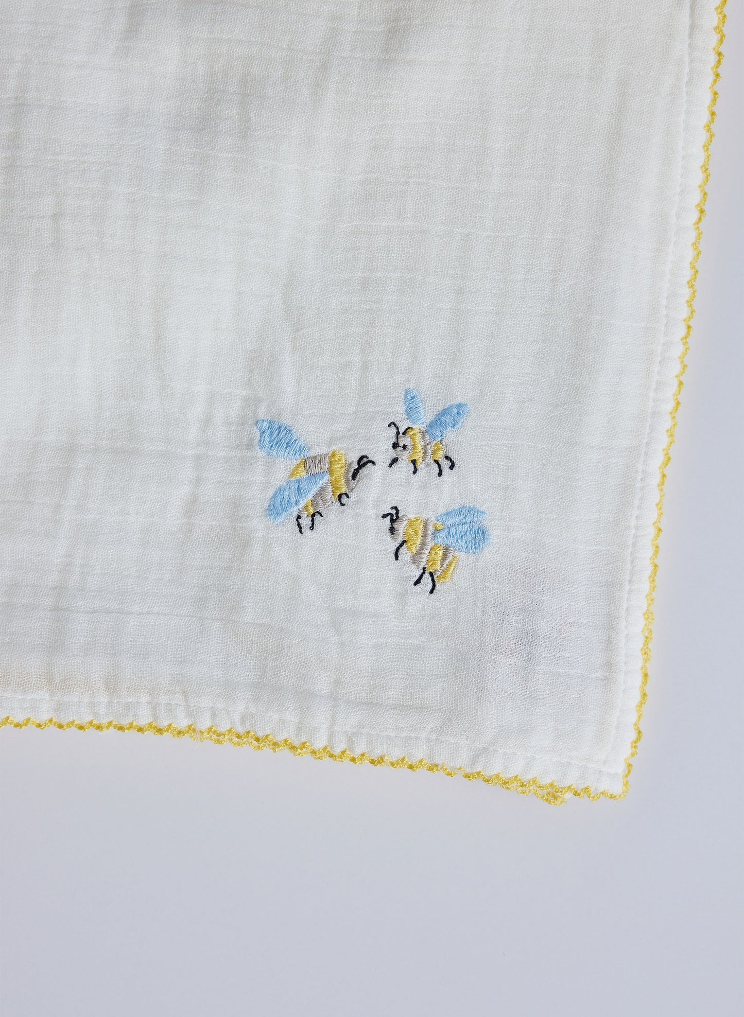 Bumblebee Embroidered Shawl Blanket