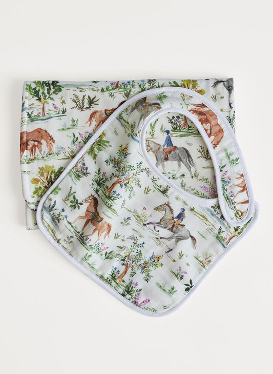 Baby Essentials Bib & Burp Set-Hunter Pace