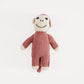 Happy Monkey Hooded Bath Towel and Monkey Rattle