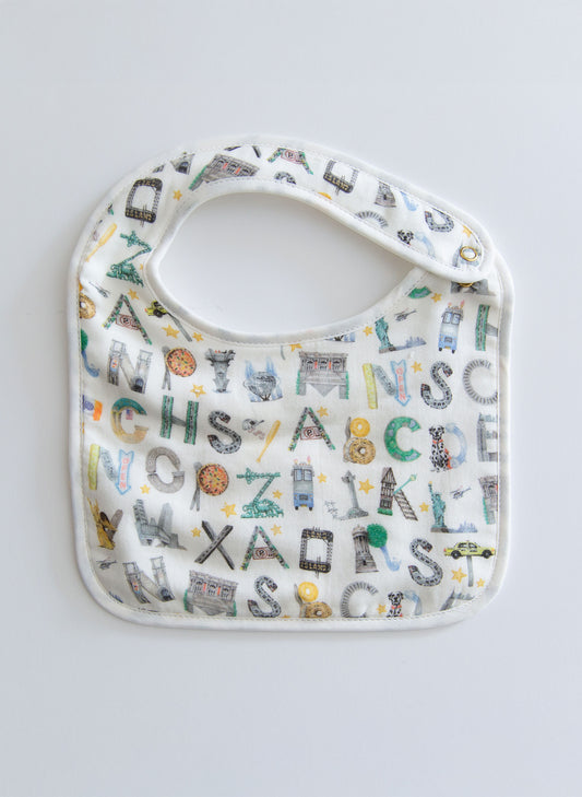 NYC Alphabet Soup Bib