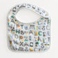 Tummytime Bib & Shawl Blanket Set-NYC Alphabet Soup