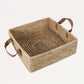 The Multi-Purpose Hand-woven Gift Basket with Leather Handles