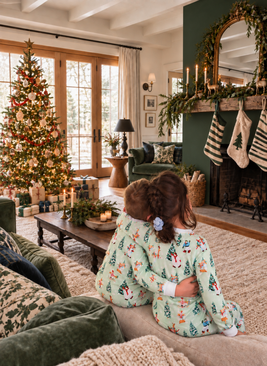 Children's Two Piece Pajamas - A Jolly Good Time