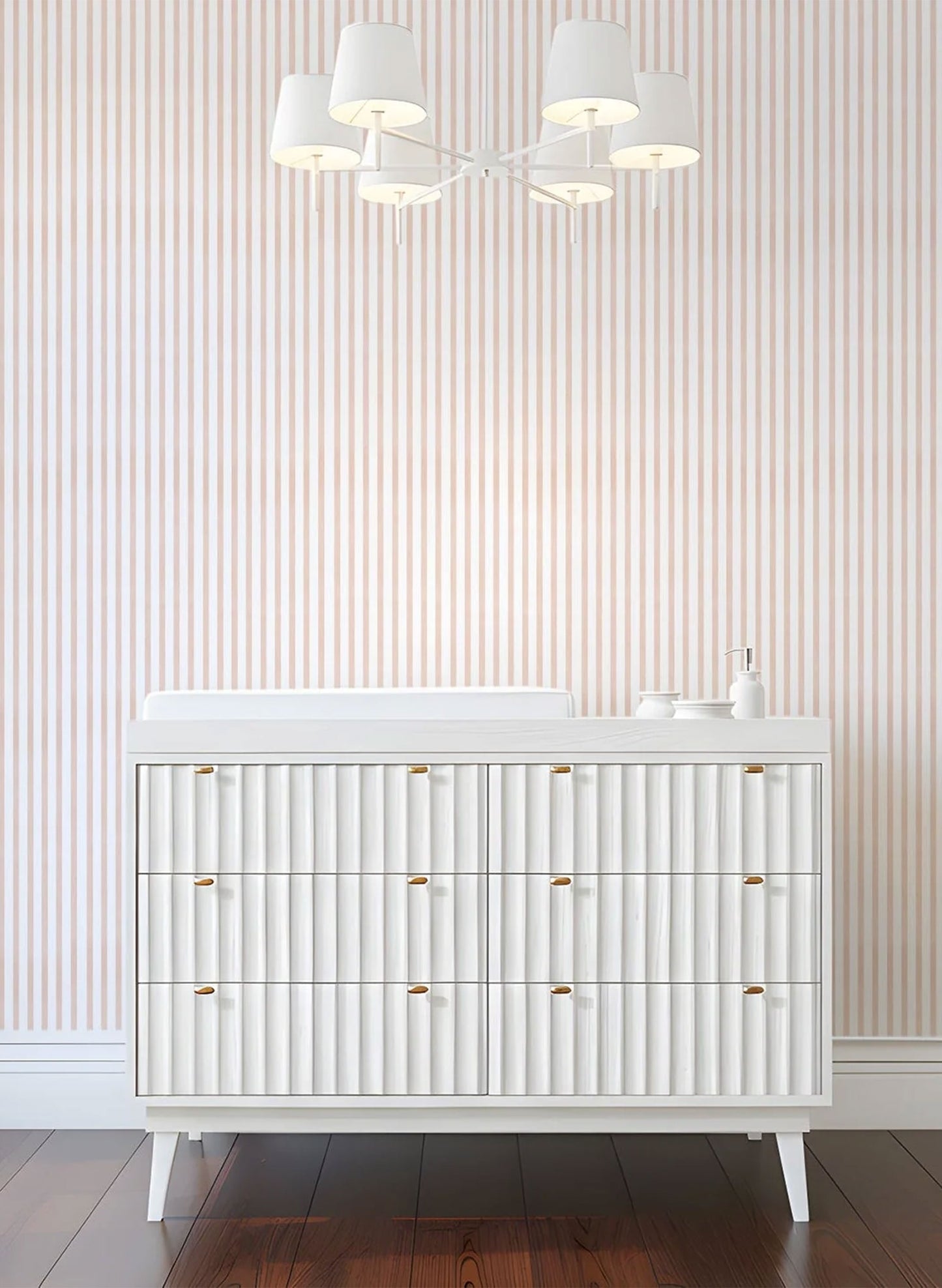 Stripes in Pink + White