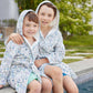 Children's organic cotton bathrobe, Coral Reef