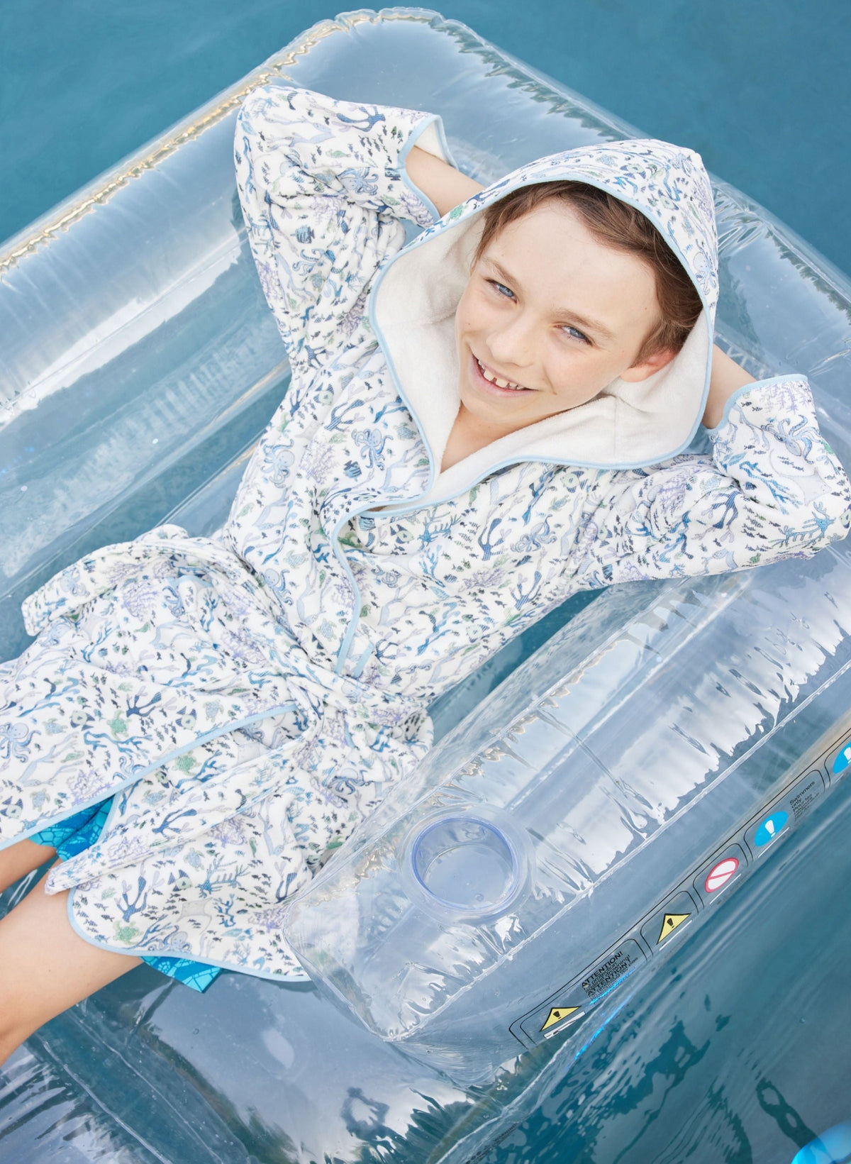 Children's organic cotton bathrobe by Timo & Violet
