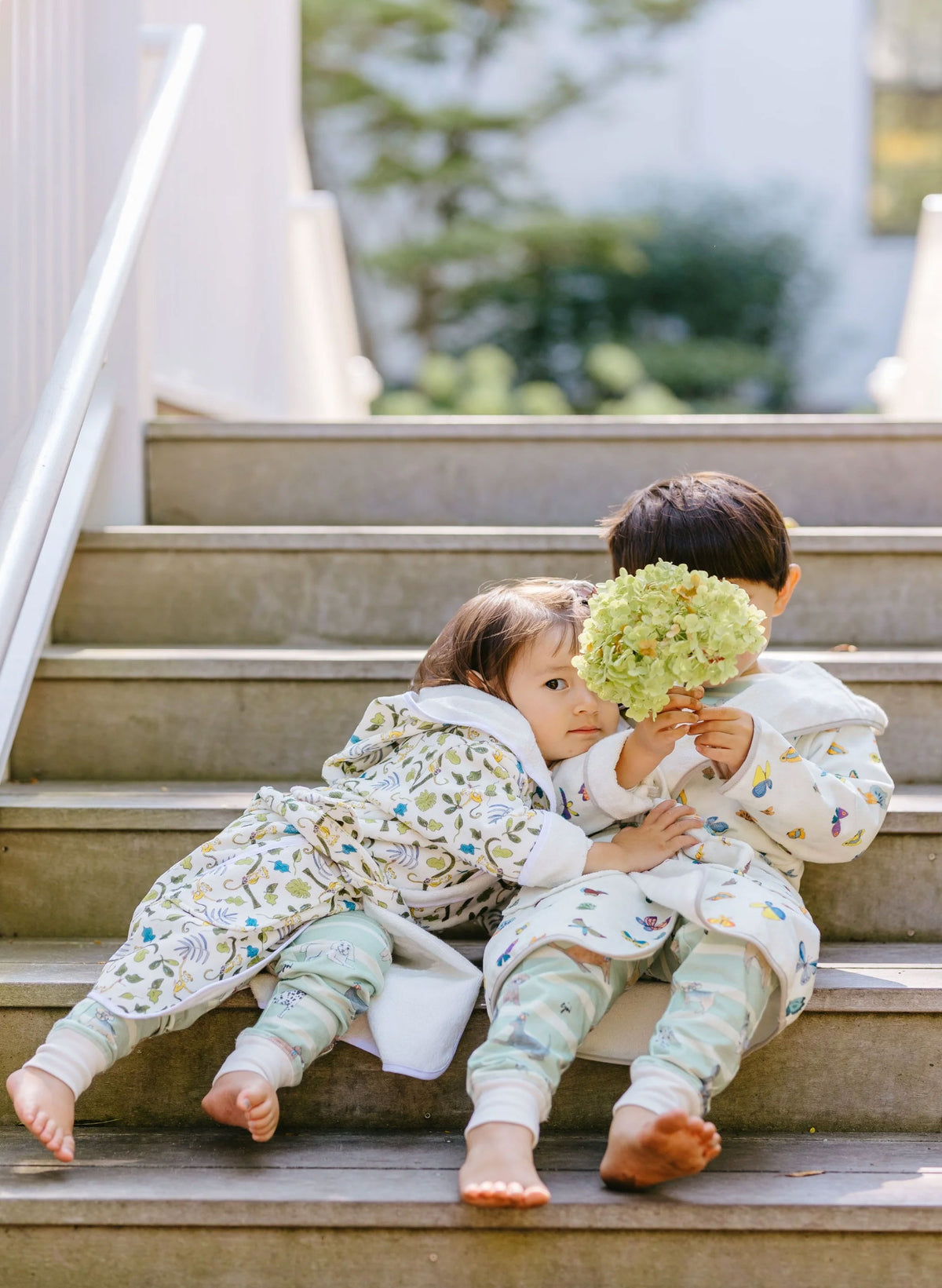 Children's organic cotton bathrobe by Timo & Violet
